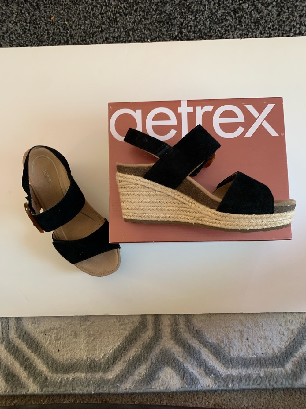 Aetrex Ashley Black Size 7 New Original Box - Picture 12 of 15
